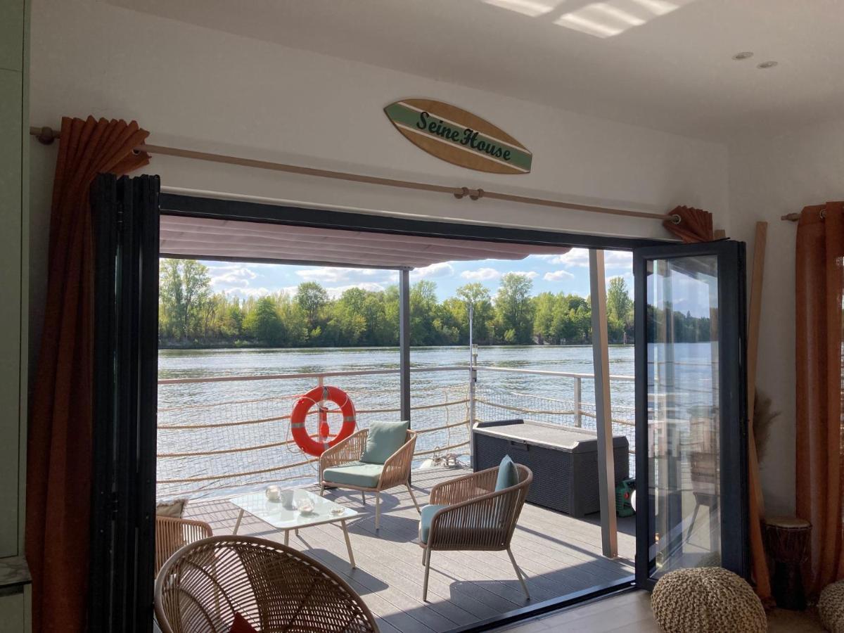 Seinehouse - Maison Flottante Vaux-Sur-Seine Dış mekan fotoğraf